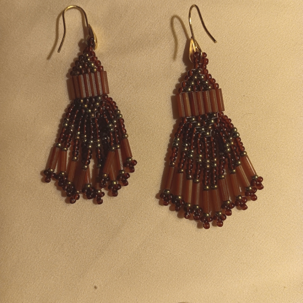 Handmade beaded earrings